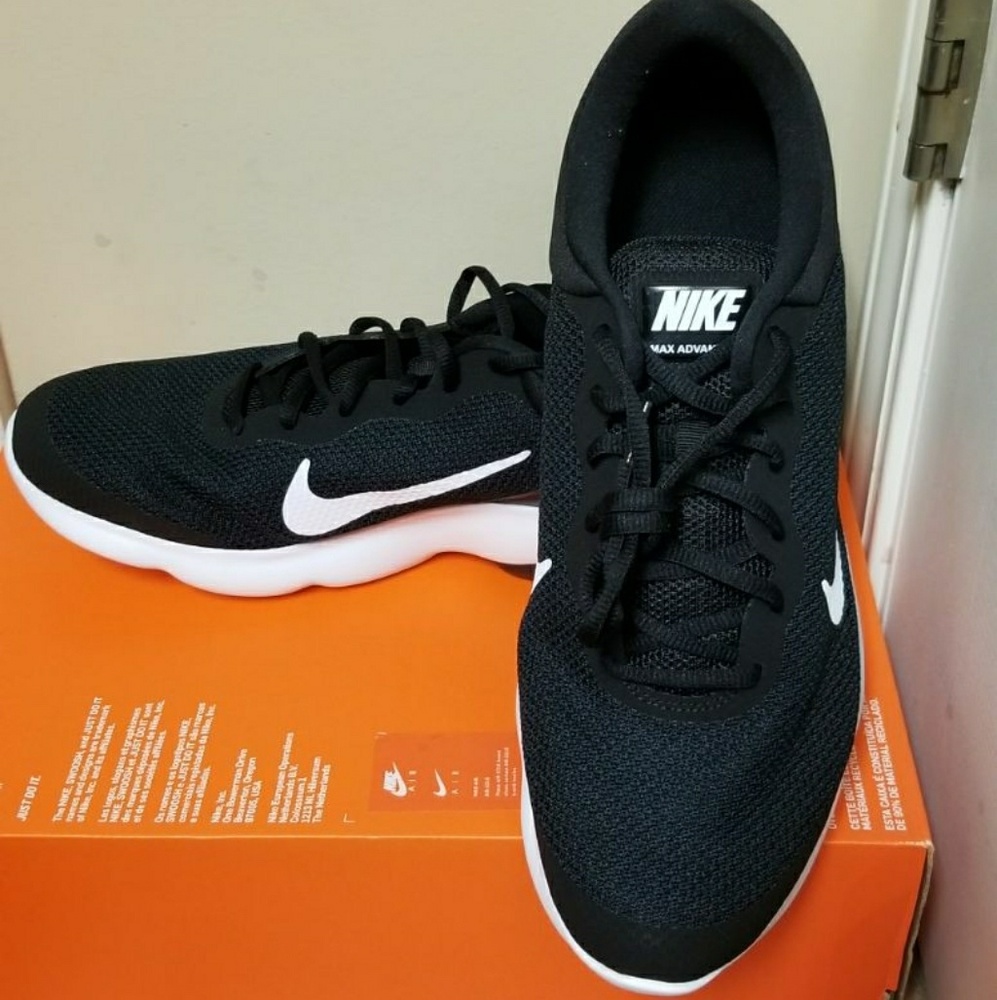 New Nike Air Max Advantage Men's Shoes Black/White